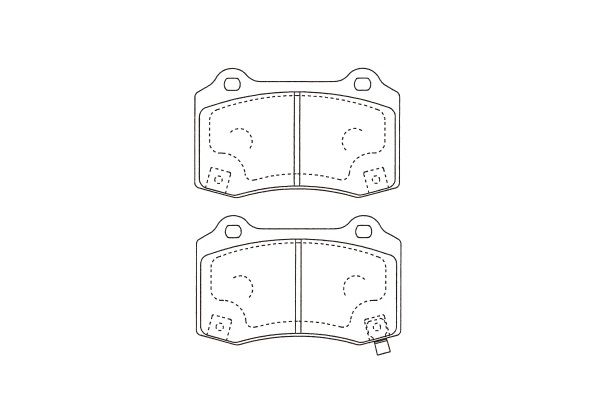 KAVO PARTS Комплект тормозных колодок, дисковый тормоз BP-3050